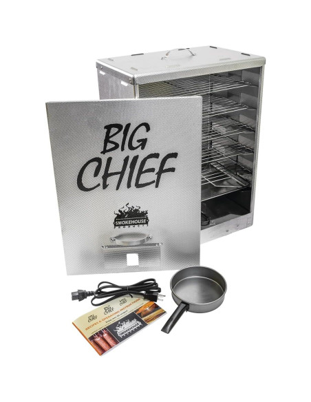Ahumador Eléctrico Smokehouse Big Chief 50 LB Ideal para Salmón