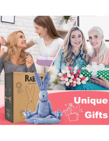 Estatua de Conejo de Yoga Solar Tiejiajiang - 22.5 cm