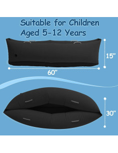 Silla Sensorial Inflable King Mills para Niños con Autismo - Negro 2