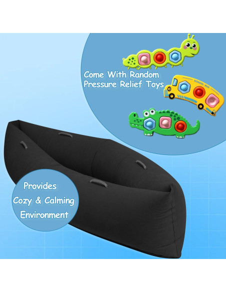 Silla Sensorial Inflable King Mills para Niños con Autismo - Negro