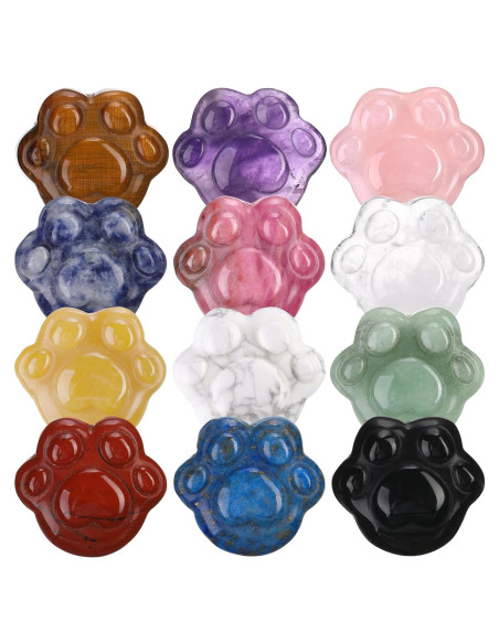 12 Piedras de Preocupación BBTO Multicolor para Ansiedad