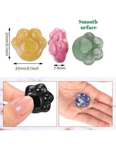 12 Piedras de Preocupación BBTO Multicolor para Ansiedad