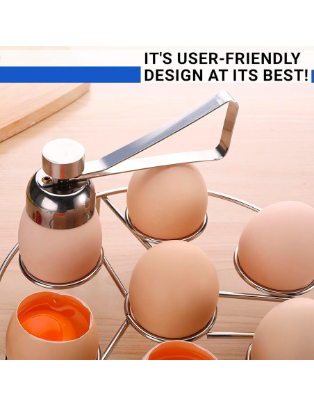 Rompehuevos ZOKLU de Acero Inoxidable - Manual, 40g