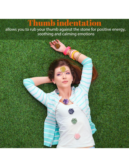 12 Piedras de Preocupación BBTO Multicolor para Ansiedad