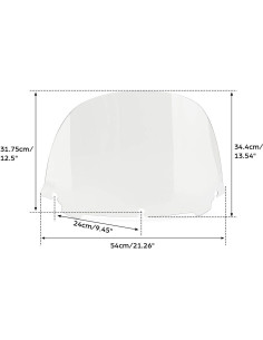 Parabrisas Claro TCT-MOTORPARTS para Harley Touring 2014-2023 2
