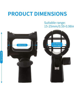 Soporte de Montaje Antivibración para Micrófono LSM-01 2