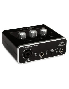 Interfaz de Audio Behringer U-PHORIA UM2 2x2 USB con Preamplificador