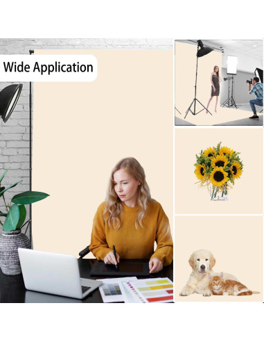 Fondo de Fotografía Crema TERSUM 1.52x2.13m para Retratos