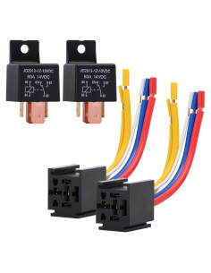 Relé Automotriz EHDIS 80A 12V SPDT con Socket 5 Pines