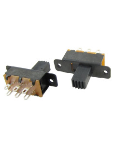 Interruptor Deslizante DPDT uxcell SS22F25 10 Pcs 2 Posiciones