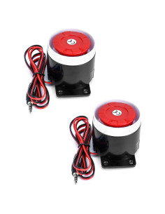 Zumbador Electrónico QWORK 12V - 2 Piezas con Conector 3.18mm