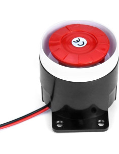 Zumbador Electrónico QWORK 12V - 2 Piezas con Conector 3.18mm 2