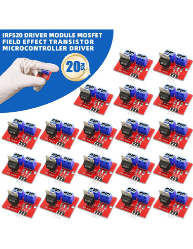 Módulo Controlador MOSFET IRF520 20 Piezas 33x24mm 5A