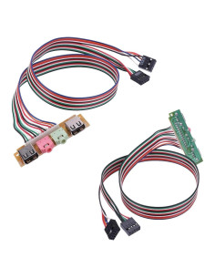 Panel Frontal de Computadora USB 2.0 ThtRht - 2 Puertos + Audio