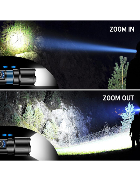 Linterna LED Recargable Blukar K9138 Impermeable 5 Modos