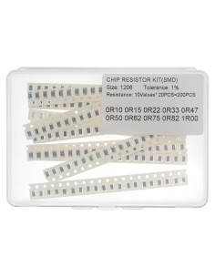 Kit de Resistencias SMD 1206 1% 10 Valores 200 Piezas