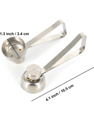 Cortador de Huevo Mayata 2PCS Acero Inoxidable 10.5cm