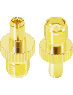 Adaptador Coaxial SMA Hembra a TS9 Macho CNARIO 2PCS 2