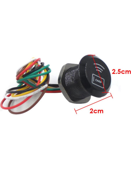 Lector de Tarjetas RFID BSTUO SCR02D 125Khz IP68 Mini