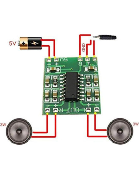 Paquete de 20 Amplificadores Digitales PAM8403 3W 5V hiBCTR