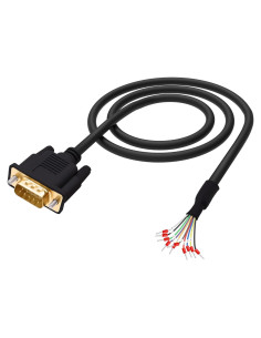 Cable de Extensión DB9 Macho a Cable Desnudo 1m HUAXU
