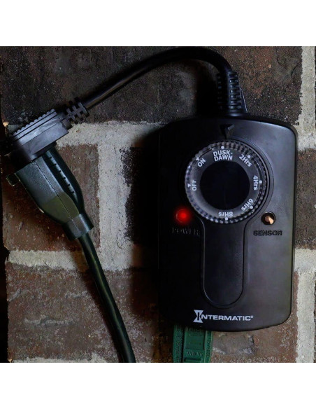 Temporizador Exterior Intermatic HB51K con Sensor de Luz 2 Salidas Temporizador Exterior Intermatic HB51K con Sensor de Luz 2 Salidas