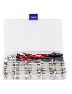 Kit de Fusibles de Vidrio 6x30mm DiGiYes 100pcs 250V 0.5A-30A