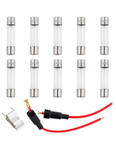 Kit de Fusibles de Vidrio 6x30mm DiGiYes 100pcs 250V 0.5A-30A 2