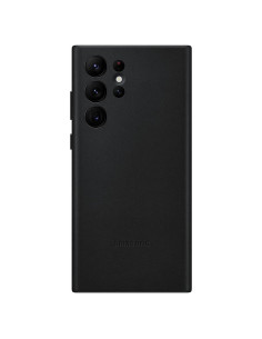 Funda de Cuero Samsung Galaxy S22 Ultra - Absorbente de Impactos, Negra