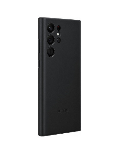 Funda de Cuero Samsung Galaxy S22 Ultra - Absorbente de Impactos, Negra