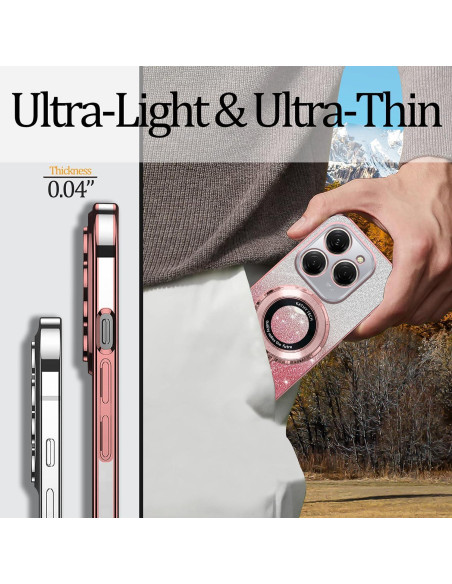 Funda de Silicona Rosa para Tecno Spark 20 Pro con Soporte Funda de Silicona Rosa para Tecno Spark 20 Pro con Soporte