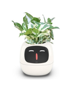 Maceta Inteligente SKwoker con Sensores y Control APP - Blanco