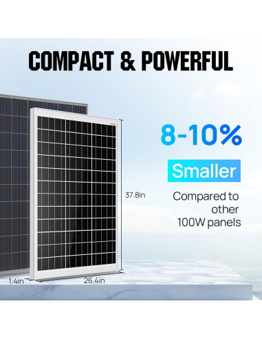 Kit de Bomba de Pozo Solar ECO-WORTHY 100W 12V para Irrigación