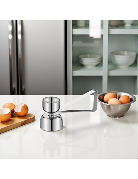 Abridor de Cáscara de Huevo Jowxsx de Acero Inoxidable