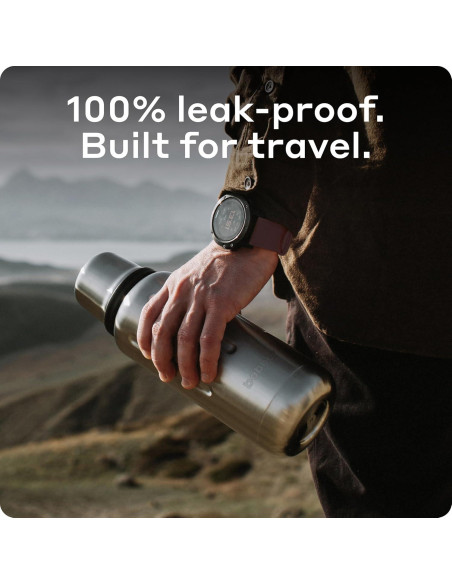 Botella de Agua Aislada Bobber 34 oz Acero Inoxidable Mate