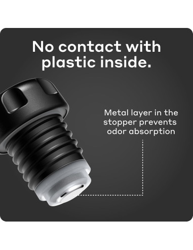 Botella de Agua Aislada Bobber 34 oz Acero Inoxidable Mate