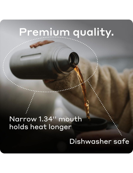 Botella de Agua Aislada Bobber 34 oz Acero Inoxidable Mate