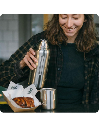 Botella de Agua Aislada Bobber 34 oz Acero Inoxidable Mate