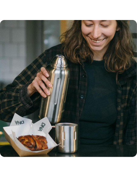 Botella de Agua Aislada Bobber 34 oz Acero Inoxidable Mate