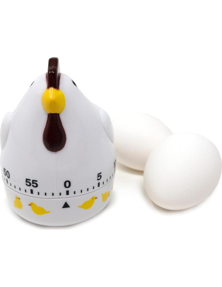 Temporizador de cocina Norpro 60 min diseño pollo colorido Temporizador de cocina Norpro 60 min diseño pollo colorido