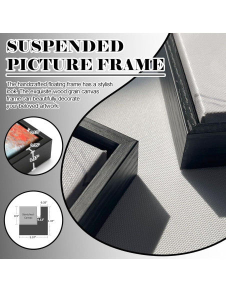 Arte de Pared Lienzo Enmarcado JEAWA Panda Graffiti 101.6x50.8cm