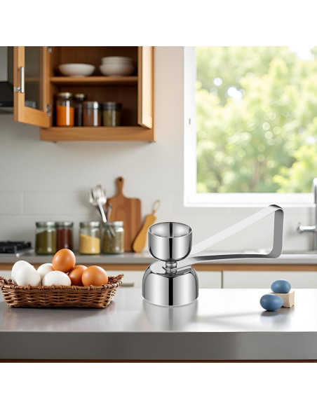 Abridor de Cáscara de Huevo Jowxsx de Acero Inoxidable