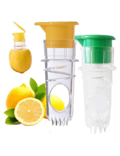 Exprimidor Manual de Limón Finyoffiy Mini Verde Amarillo