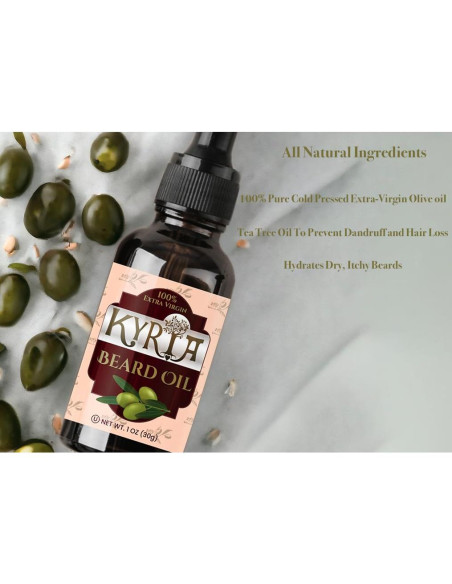 Aceite de Oliva Virgen Extra Kyria 59ml - Cuidado de Barba