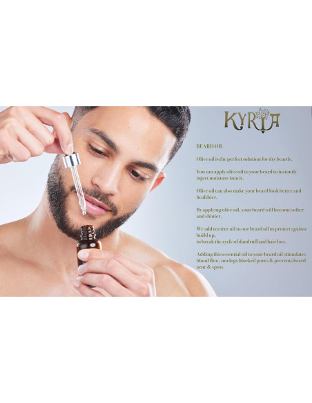 Aceite de Oliva Virgen Extra Kyria 59ml - Cuidado de Barba