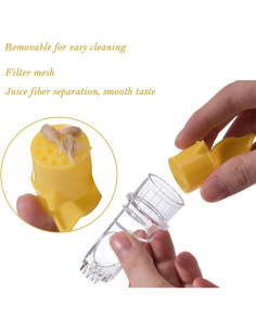 Exprimidor Manual de Limón Finyoffiy Mini Verde Amarillo 2