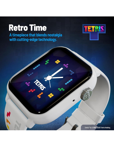 Reloj Inteligente Tetris - Juego Retro, Pantalla Táctil 1.91", IP67