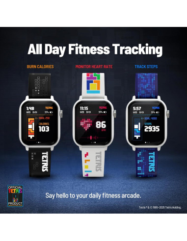 Reloj Inteligente Tetris - Juego Retro, Pantalla Táctil 1.91", IP67