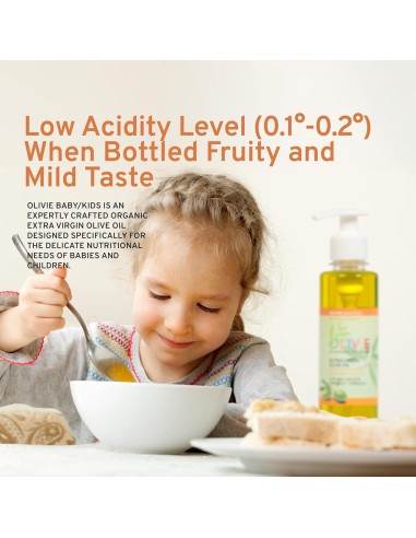 Aceite Calmante para Bebés OLIVIE 250ml - Suplemento Omega-3 Orgánico