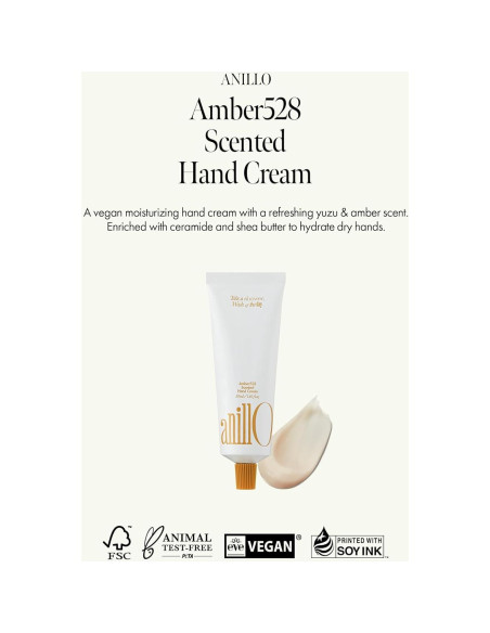 Crema de Manos Amber528 Vegana 50 ml - Hidratante Yuzu